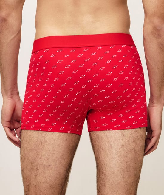 Boxer en coton motifs c&oelig;urs;