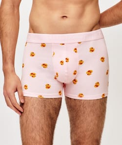 Printed cotton boxers with ducks;