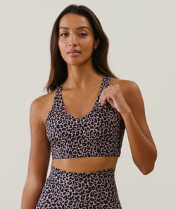 Sujetador deportivo leopardo;