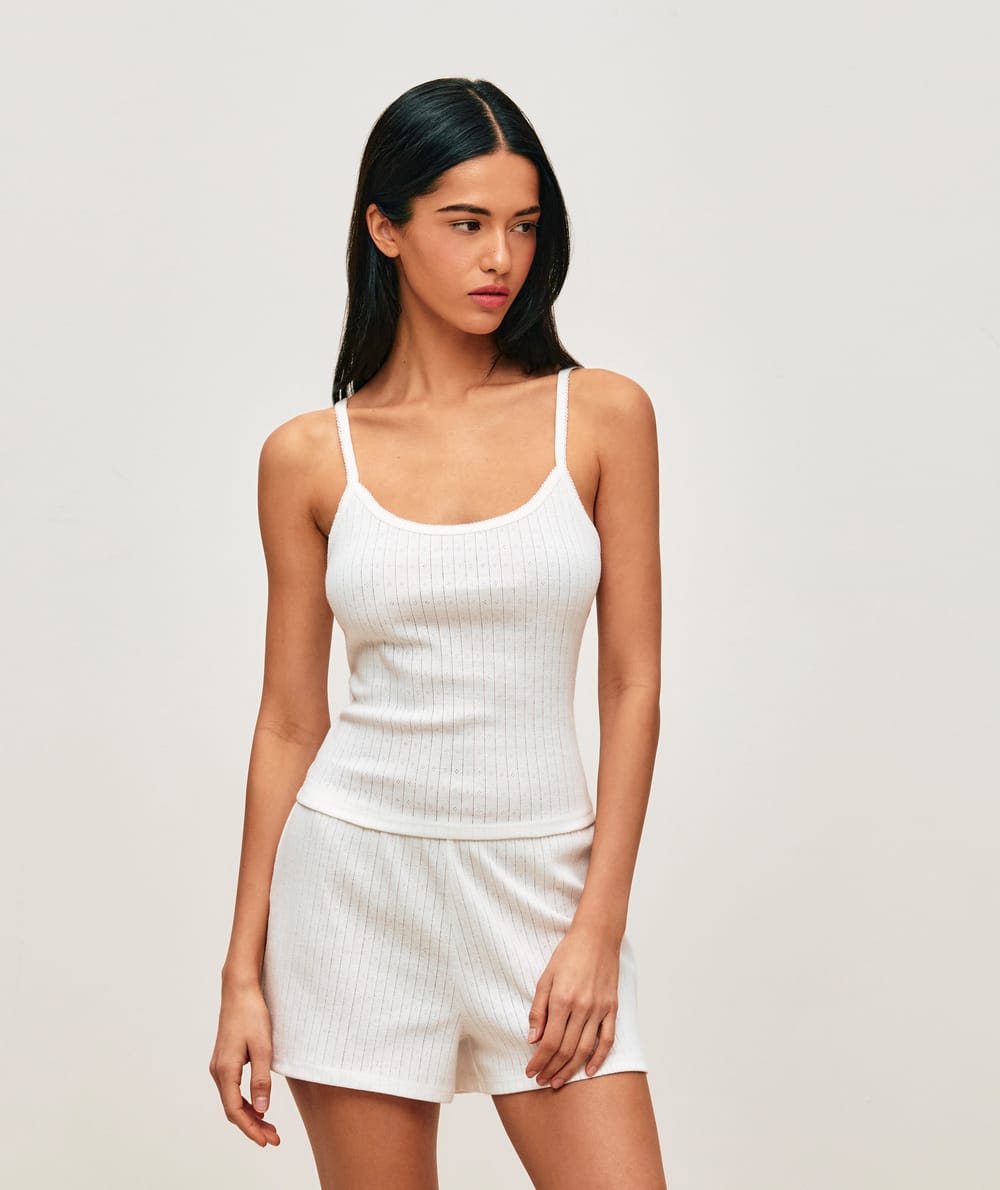 Pointelle top;