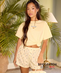 BRIDGERTON cotton shorts;