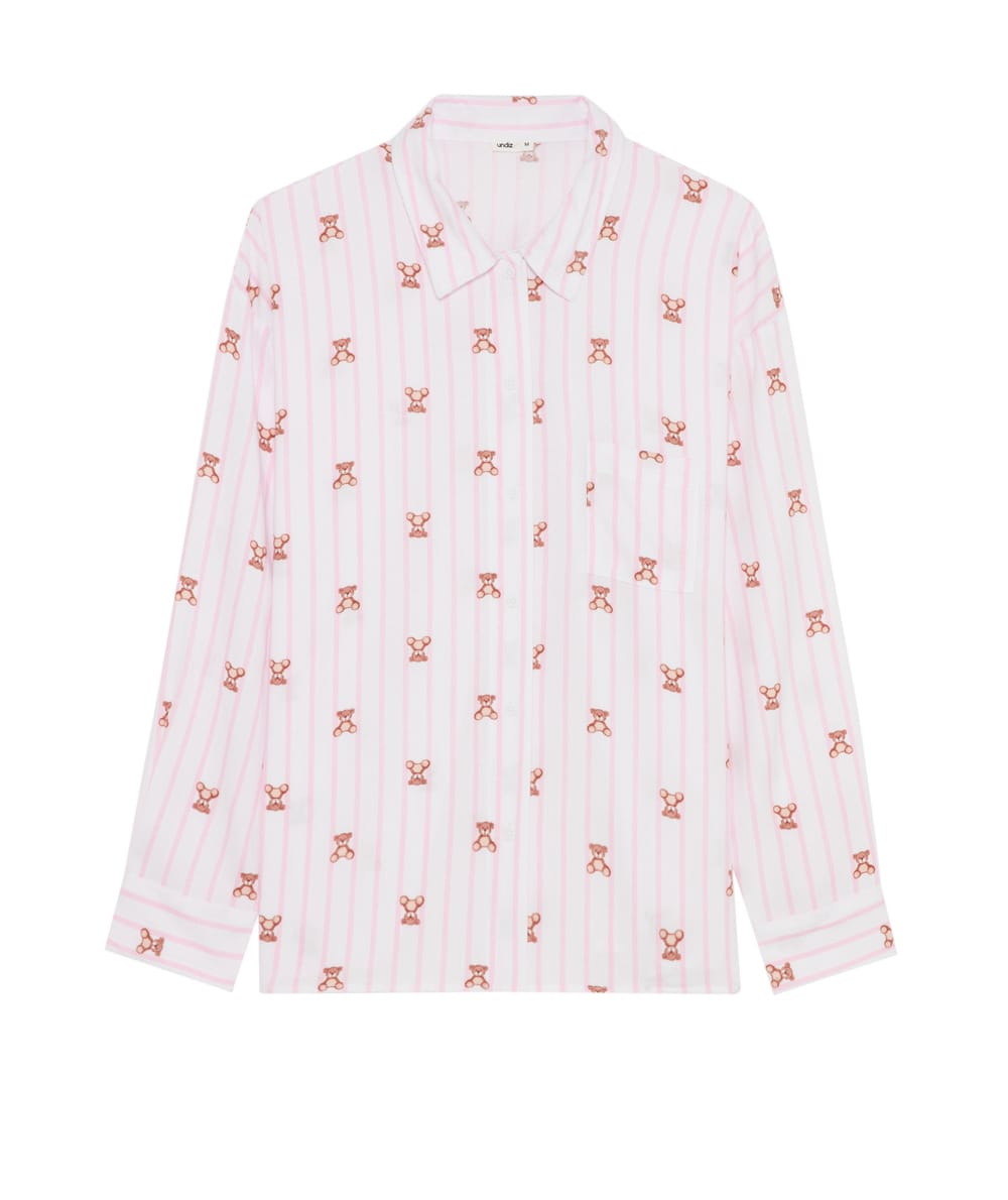 Camisa de franela con estampado;
