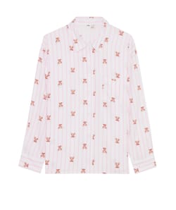 Camisa de franela con estampado;