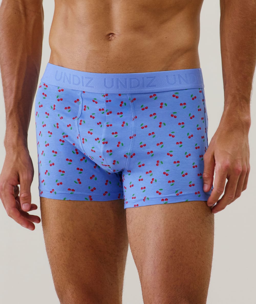 Boxer à motifs en coton;