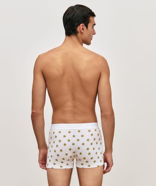 Banana-pattern boxer shorts;