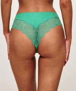 Cheeky microfibre and lace;