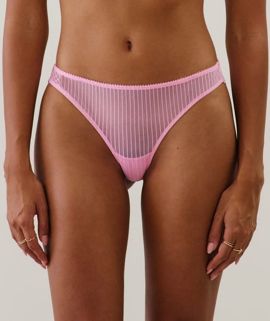 Lace thong;