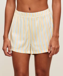 Striped shirt and shorts set;