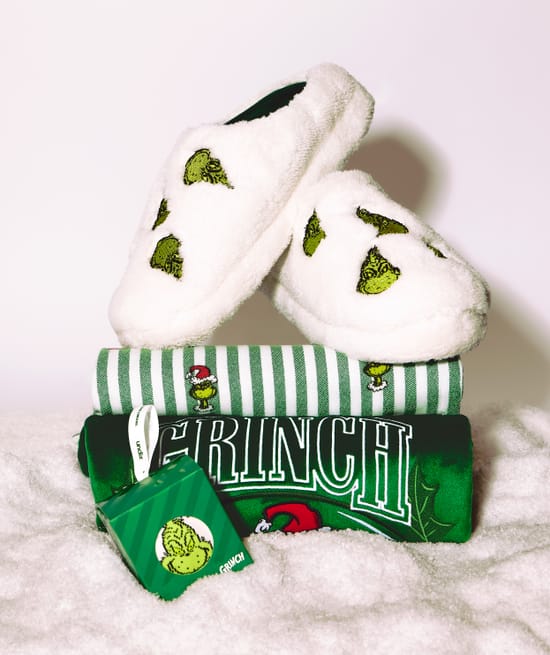 Grinch velour sweatshirt;