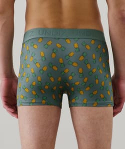 Cotton boxer shorts with pattern;
