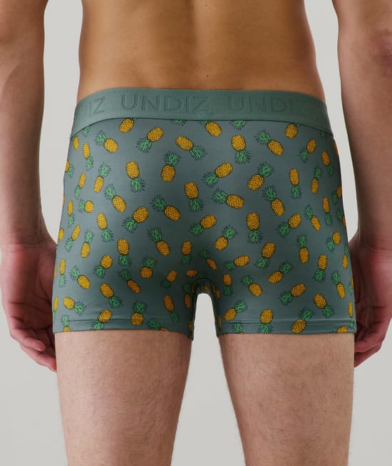 Cotton boxer shorts with pattern;