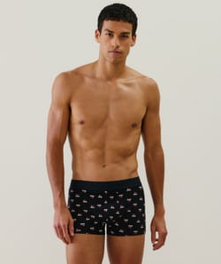 Boxer con estampado de algod&oacute;n;