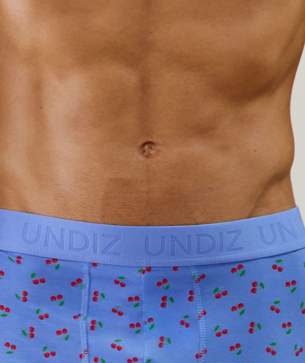 Boxer à motifs en coton;