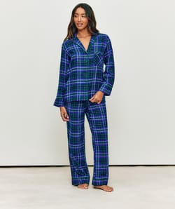 Checked flannel shirt;