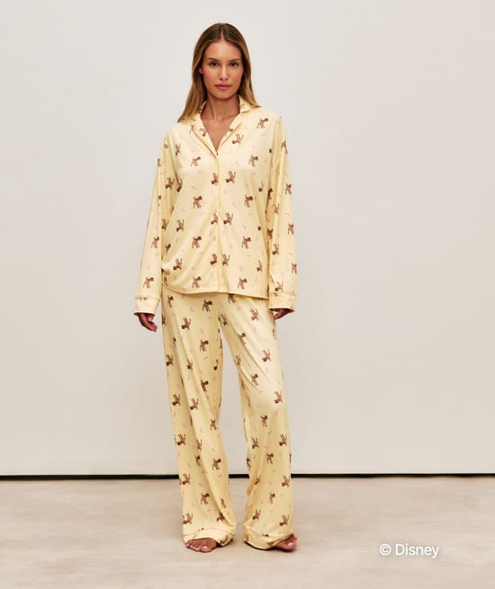 Pantalon en jersey c&ocirc;tel&eacute; Bambi;