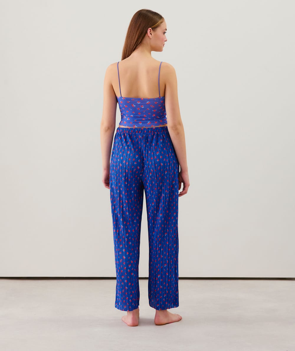 Pantalon large plissé;