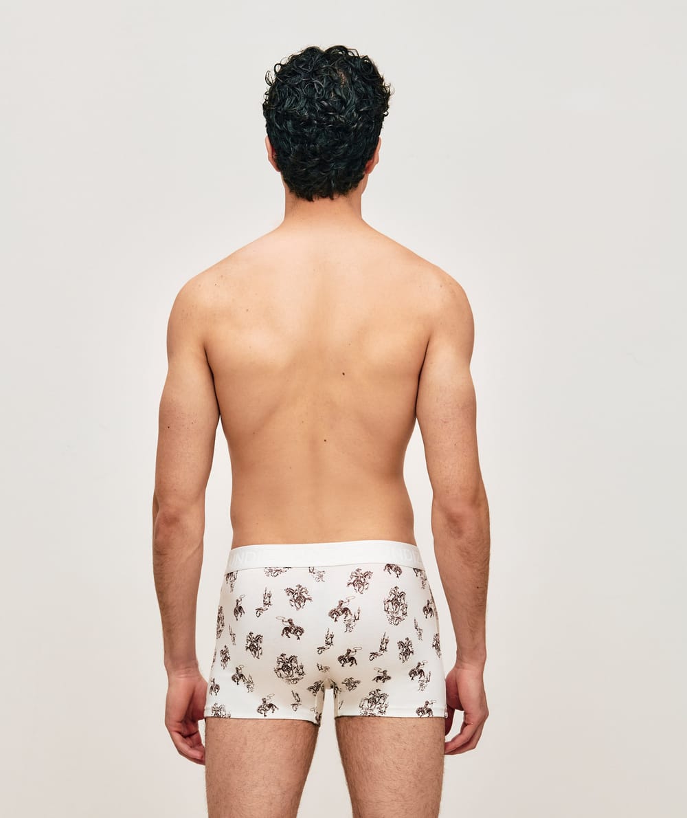 Katoenen boxers met cowboypatronen;