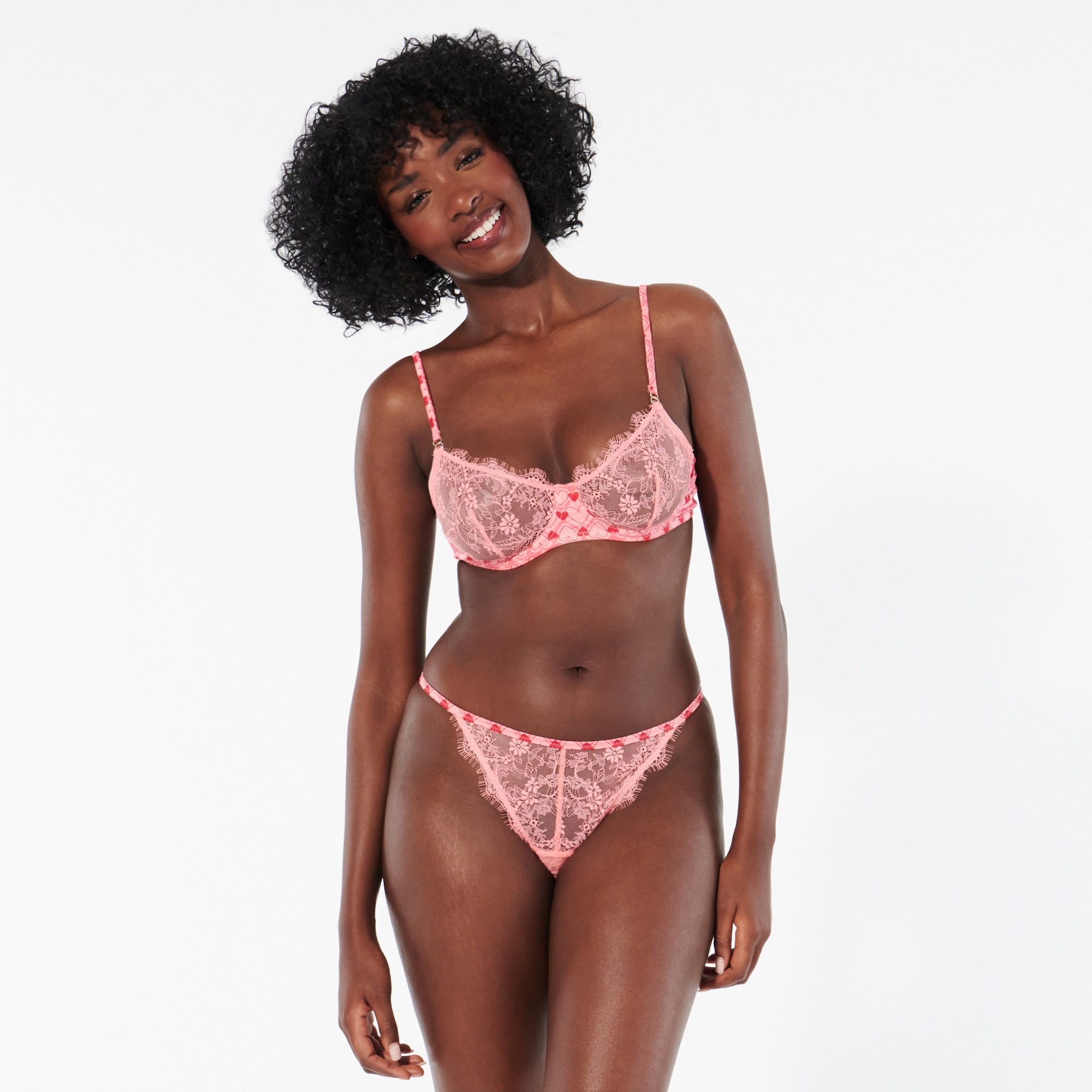 Soutien-gorge DIM Dentelle Rose 90B - Corbeille, Neuf Sans étiquettes