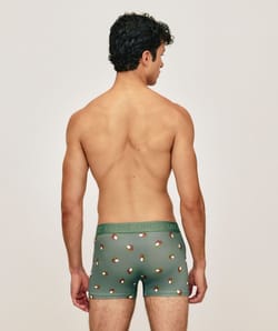 Boxer en microfibre &agrave; motifs noix de coco;