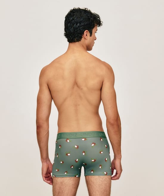 Coconut print microfiber boxer;