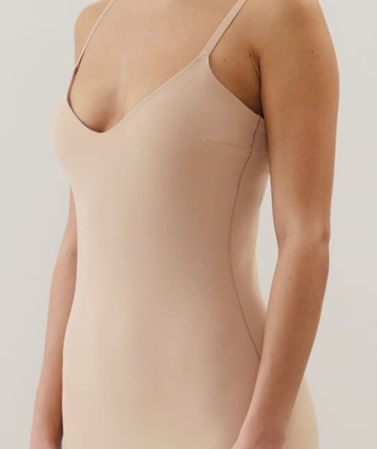 Fond de robe en microfibre;