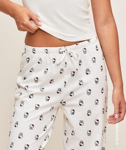 Pantalon en jersey avec motif hello kitty;