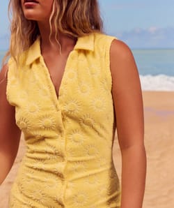 Combishort avec motif soleil;