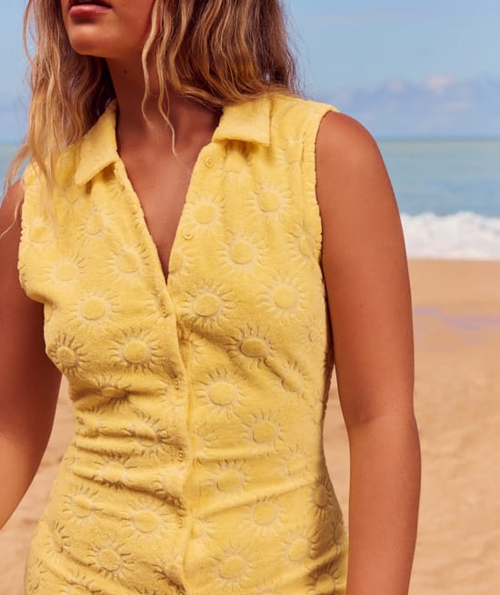 Combishort avec motif soleil;