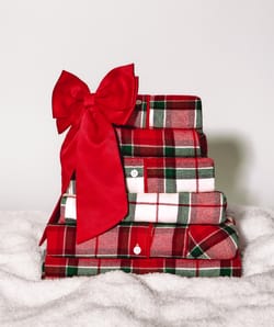 Checked flannel shirt;