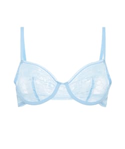 Balconette bra in lace;