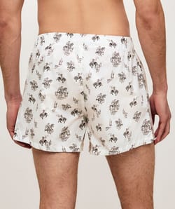 Katoenen boxershorts met cowboyprint;