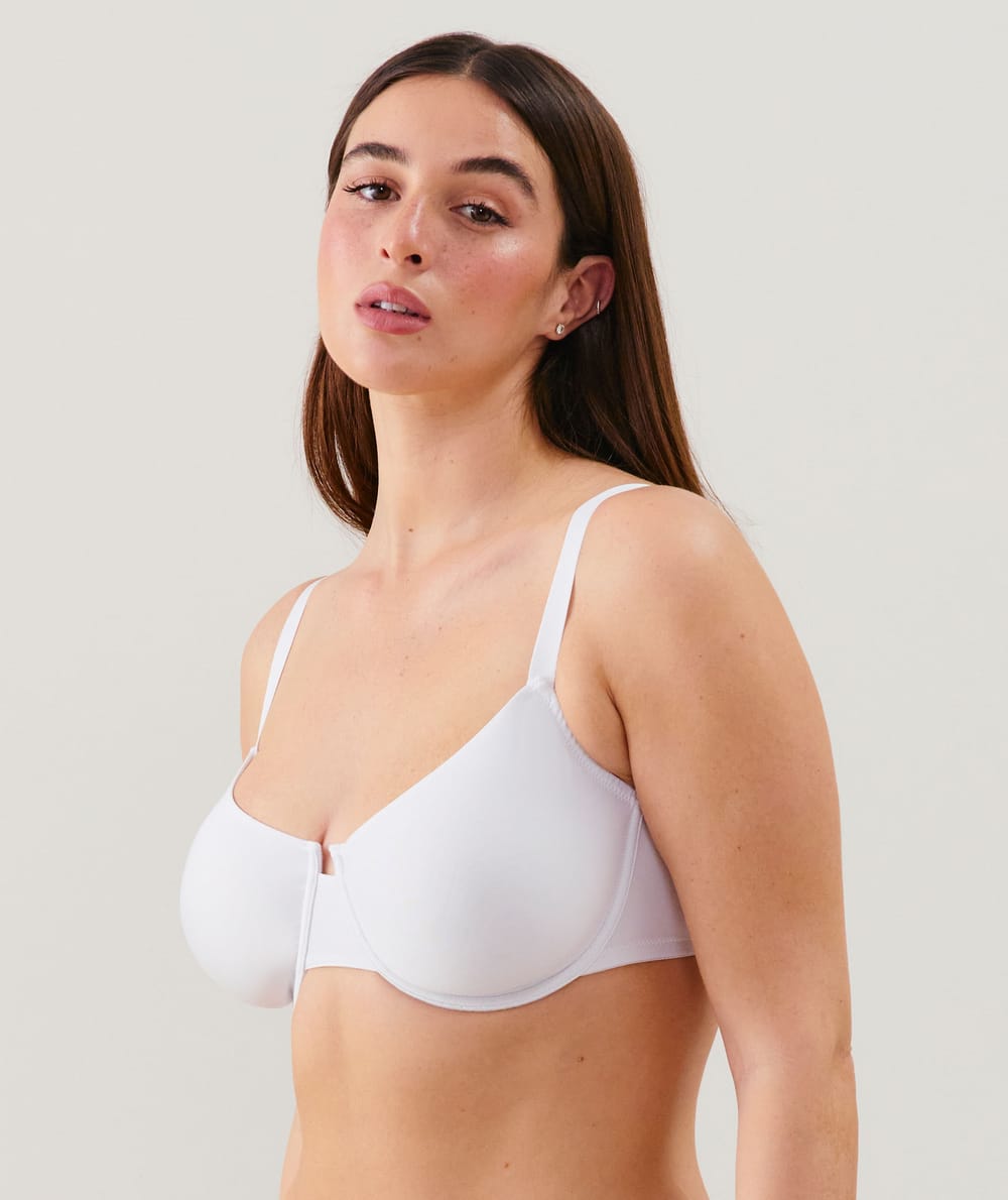 Microfibre balconette bra;