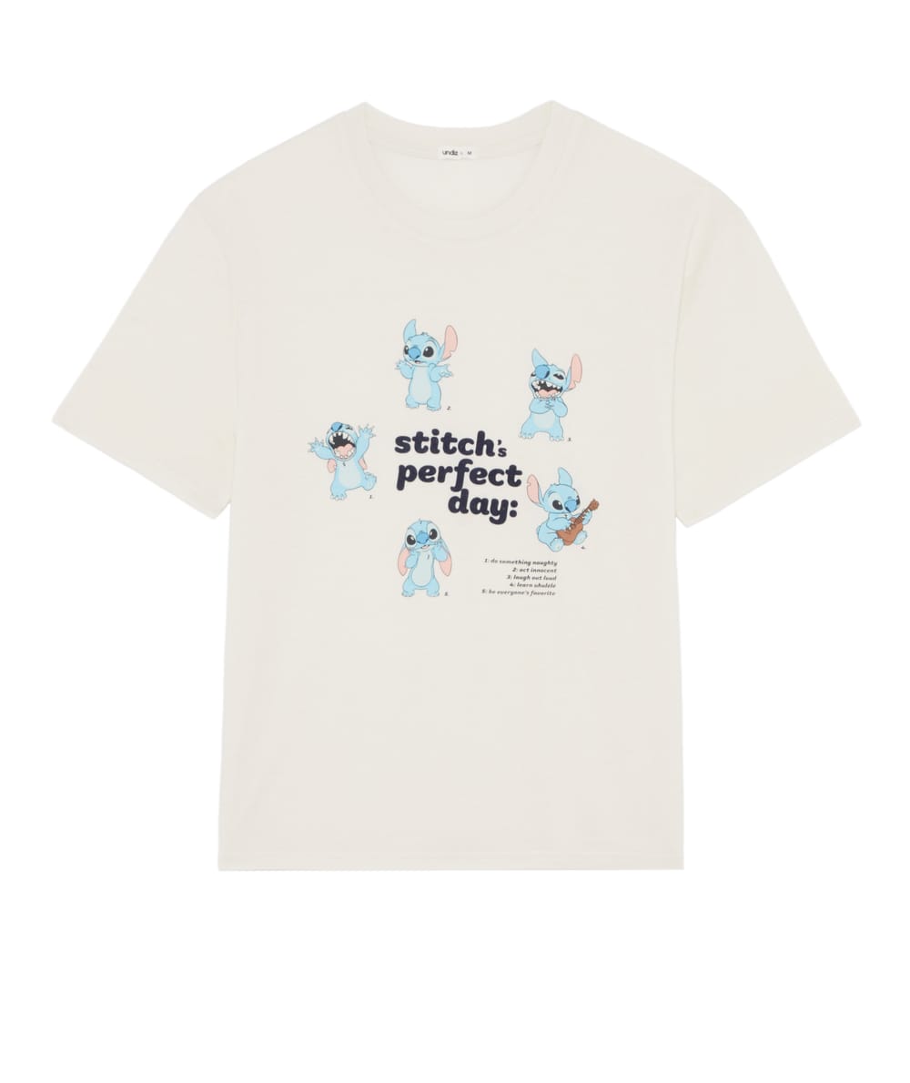 Stitch jersey T-shirt;
