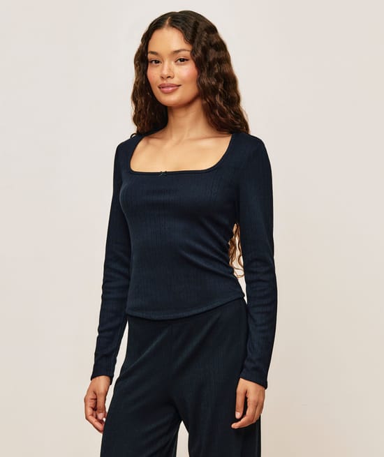 Top manches longues en jersey;
