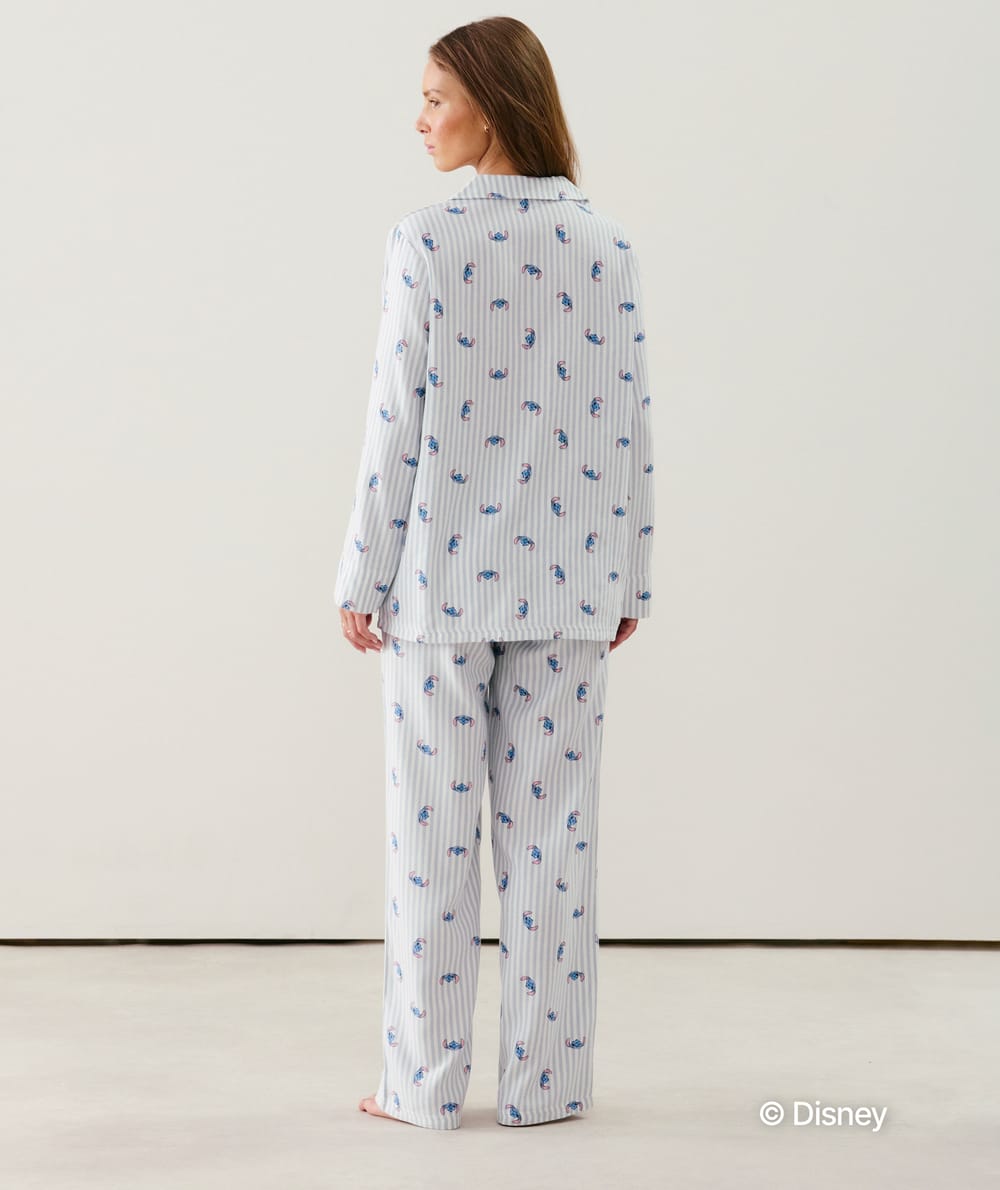 Stitch flannel trousers;