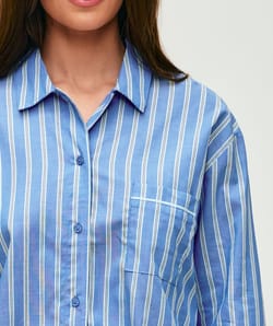 Striped cotton shirt;