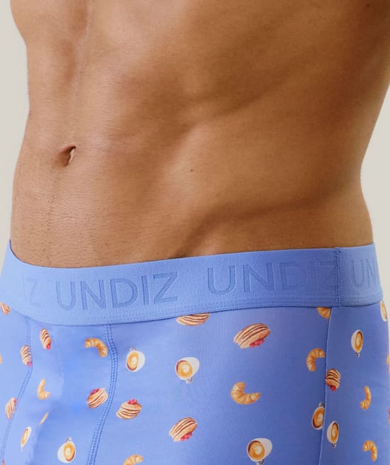 Cotton boxer shorts with pattern;