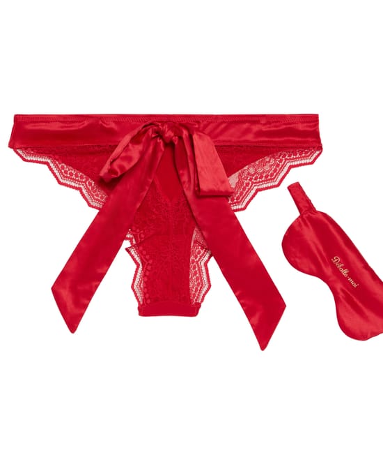 Ensemble culotte et masque de nuit;