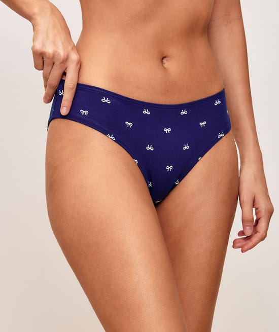 Set of 3 patterned cotton panties;