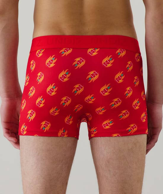 Boxer shorts with pattern;