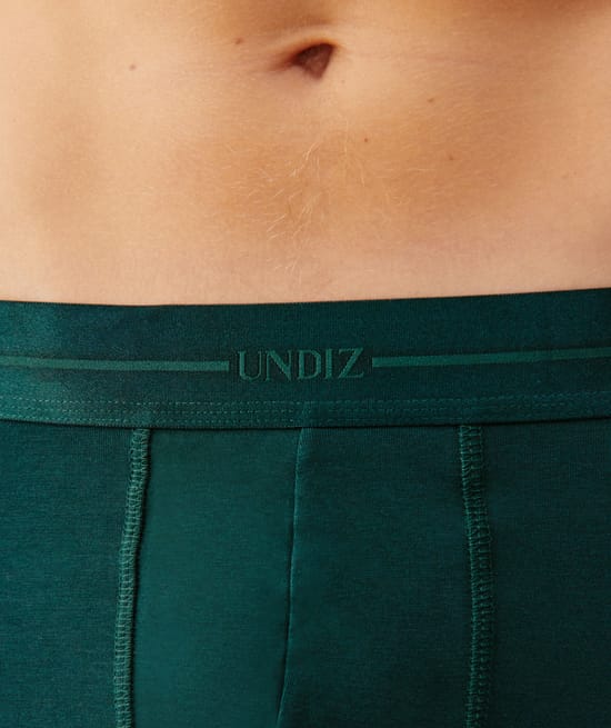 Jersey boxer shorts with a message;