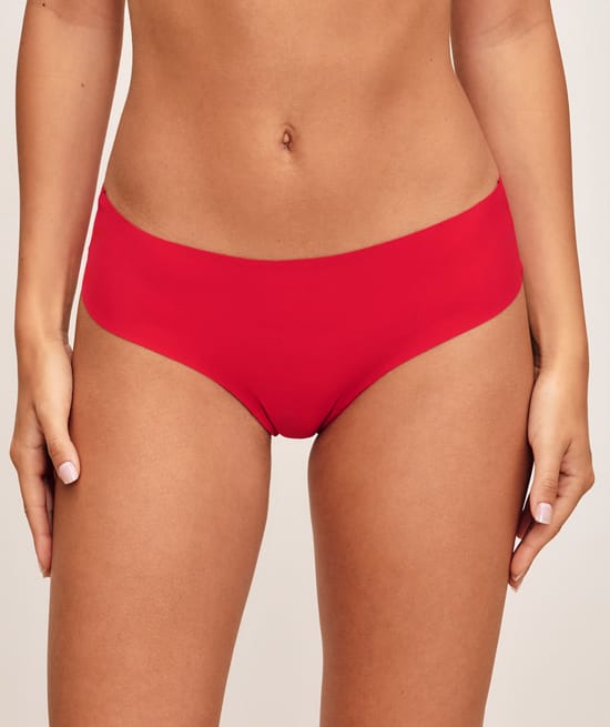 Cheeky in microfiber and floral lace;