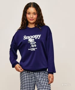Snoopy sweatshirt and pants set;