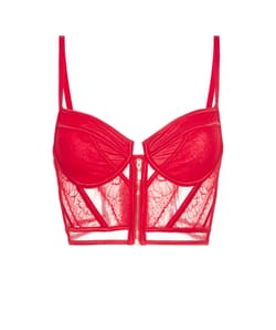 Bustier corbeille en dentelle;