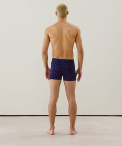 Boxer en coton à motifs;