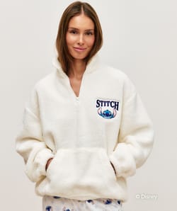 Stitch sherpa sweatshirt;