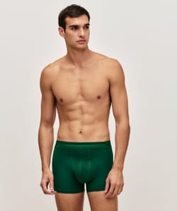 Cotton boxer shorts with message;