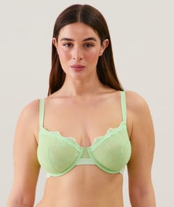 Soutien-gorge corbeille en dentelle;