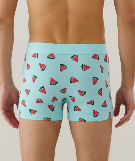 Cotton boxer shorts with pattern;