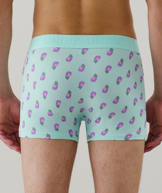 Cotton boxer shorts with pattern;
